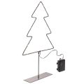 Floristik24 Árvore de Natal LED, alimentada por bateria, decoração de mesa para interiores, 47 cm
