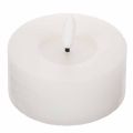 Floristik24 Vela LED XL Tealight Branca de Cera Real com Temporizador, Luz Branca Quente, 6cm, 2 unidades