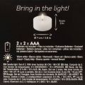 Vela LED XL Tealight Branca de