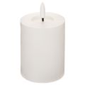 Floristik24 Vela de pilar LED, com efeito de chama tremulante e temporizador, Ø7cm, 12cm