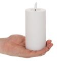 Vela de pilar LED, com efeito de chama tremulante e temporizador, Ø7cm, 16cm | Floristik24.pt
