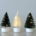 Floristik24 Árvore de Natal LED verde/branco 10cm 3uds