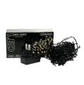 Floristik24 Cadeia de luz de arroz LED 180s 13,5 m preto/branco quente
