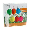 Lampion LED com solar 20cm laranja | Floristik24.pt