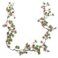 Floristik24 Guirlanda artificial de lariço com pinhas e ramos em forma de agulha, 120 cm