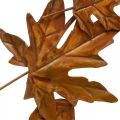 Floristik24 Grinalda de folhas, ferrugem nobre, decoração de metal, grinalda, decoração de outono, floricultura memorial Ø29cm