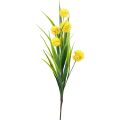 Floristik24 Flores artificiais bola flor allium cebola ornamental amarelo artificial 45cm