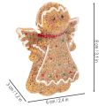 Boneco de gengibre artificial decorativo, 8 cm, 3 peças | Floristik24.pt