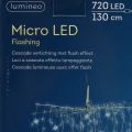 Floristik24 Cascata de luz Micro-LED branco frio 720 H130cm