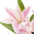 Flor de lírio artificial, flor de haste, decoração, 68 cm, 3 peças | Floristik24.pt