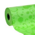 Floristik24 Punho de papel verde com padrão 25cm 100m
