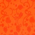 Floristik24 Punho de papel laranja com padrão 25cm 100m
