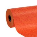 Floristik24 Papel punho laranja-vermelho 25cm 100m