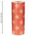 Papel para punhos com estrelas, rolo para artigos de floricultura, 25 cm x 100 m | Floristik24.pt