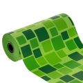 Floristik24 Papel para punhos de buquês de flores com estampa de mosaico, 25cm x 100m
