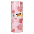 Floristik24 Cuff papel lenço de papel corações rosa 25cm 100m