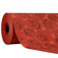 Floristik24 Cuff papel de seda rosas vermelhas 25cm 100m