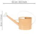 Regador decorativo de metal, estilo vintage, marrom claro, 52,5 cm - vaso para decoração de mesa e decoração de verão. | Floristik24.pt