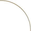 Floristik24 Anel decorativo anel de metal Scandi anel decorativo laço ouro Ø 25,5 cm 6 peças