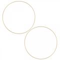 Floristik24 Anel de metal decoração anel Scandi anel deco loop dourado Ø25cm 4uds
