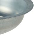 Tigela de metal usada look bowl metal prateado Ø31,5cm Alt.8cm | Floristik24.pt