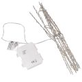 Luminária decorativa Estrela Polar em LED, branco quente, com temporizador, para uso externo, 29 cm | Floristik24.pt