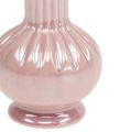 Floristik24 Mini vaso madrepérola rosa Ø5cm H10cm 6pcs