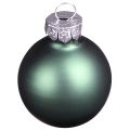 Mini bolas de Natal vidro verde madrepérola cinza Ø3cm 22 un | Floristik24.pt