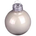 Mini bolas de Natal vidro verde madrepérola cinza Ø3cm 22 un | Floristik24.pt