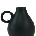 Floristik24 Mini vaso de cerâmica com alça preta decoração em cerâmica Alt.8,5cm