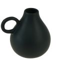 Floristik24 Mini vaso de cerâmica com alça preta decoração em cerâmica Alt.8,5cm