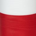 Fita de coroa de flores em moiré, fita de luto branca e vermelha, fita decorativa de 150 mm, fita memorial com flor de luto, tafetá de acetato de 25 m | Floristik24.pt