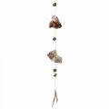 Floristik24 Guirlanda de conchas com pedras natureza 100cm