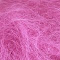 Floristik24 Grama de sisal de fibra natural para artesanato Sisal grama rosa 300g