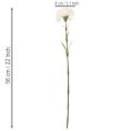 Cravo artificial com haste para buquês e coroas, 56 cm, 8 unidades | Floristik24.pt