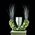 Floristik24 Urna de espuma floral meio anel H29cm Ø47cm 1 peça jóias de luto