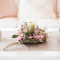 Floristik24 Material plug-in coração espuma floral preta 33 cm 2pcs decoração de casamento