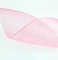 Floristik24 Fita de organza fita de presente fita rosa ourela 40mm 50m