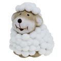 Floristik24 Decoração de Páscoa decorativas ovelhas 7,5 cm branco-cinza 1p