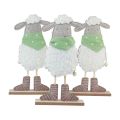 Floristik24 Decoração de Páscoa ovelhas decoração de mesa Figuras de decoração de Páscoa 37cm 3 unidades