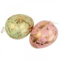 Ovo de Páscoa para pendurar ovos de decoração rosa, verde, dourado 12cm 4uds