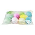 Floristik24 Ovos de Páscoa para pendurar ovos de plástico coloridos 4 × 5,5 cm 10 unidades