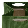 Floristik24 Saco de papel plantador de vaso de flores verde mix 10,5 cm 12 peças
