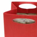 Floristik24 Saco de papel vaso plantador vermelho 14 cm 9 peças