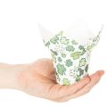 Vaso de papel com estampa de trevo, decoração de Ano Novo, 12 cm, 12 peças | Floristik24.pt