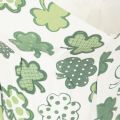 Vaso de papel com estampa de trevo, decoração de Ano Novo, 12 cm, 12 peças | Floristik24.pt