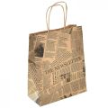 Floristik24 Sacos de papel sacos de papel sacos de presente 18x9cm jornal 50un
