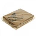 Floristik24 Saco de presente Saco de papel de Páscoa coelhinho marrom 16×6,5×20cm 6 pçs