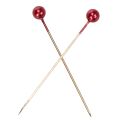 Alfinetes decorativos com cabeça de pérola vermelha para floristas, Ø4mm, 40mm, 150 peças | Floristik24.pt