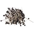 Floristik24 Alfinetes florais com cabeça de pérola preta, Ø4mm, 40mm, 150 peças